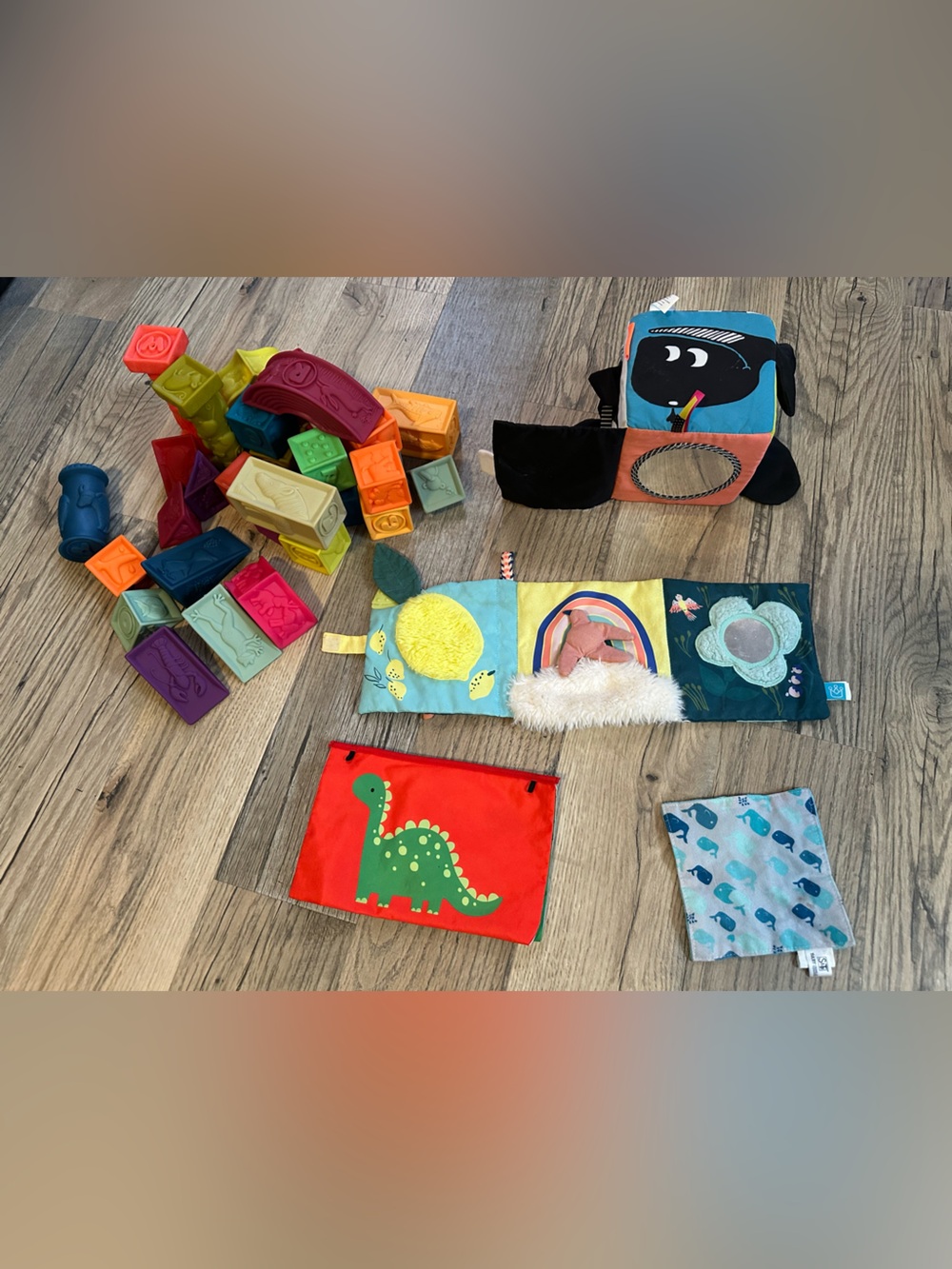 Soft Interactive Baby Cloth Book Set - Multicolor
